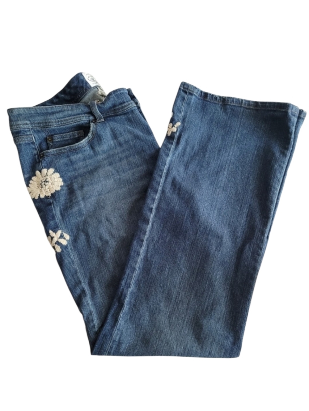 White House Black Market Blanc Boot Cut Jeans Size 15